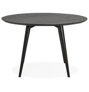 KokoonDesign Eettafel Meeker rond 120cm essen hout zwart