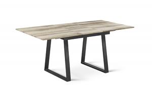 Meubelen-Online Eettafel Nova bruingrijs140-180cm uitschuifbaar