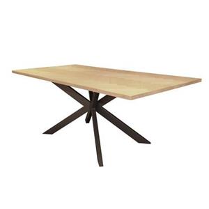 Giga Meubel  Eettafel Naturel 200cm - Visgraat - Fineer