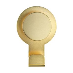 WENK o Wandhaak Blandas Zelfklevend Goud Mat Rvs 5x7,5x2,5cm