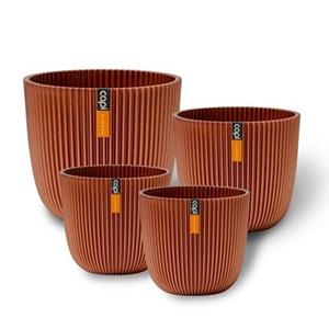 Capi Europe Pot bol Groove 'made with' afval - Set van 4