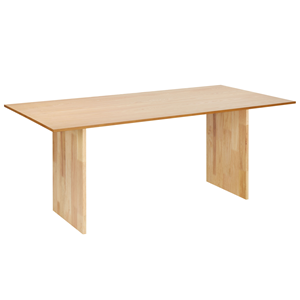 BELIANI Eettafel MDF lichthout 180 x 90 cm MOORA