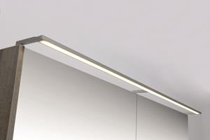 INK LED balk opbouw LED-verlichting geschikt voor spiegelkast en spiegel 90 cm, aluminium
