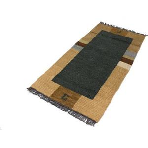 morgenland Wollteppich "Nepal Teppich handgeknüpft blau", rechteckig, handgeknüpft