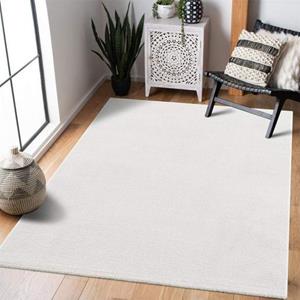 Carpet City Teppich "Fancy", rechteckig, Kurzflor, Einfarbig, 3D-Optik, Streifen Look