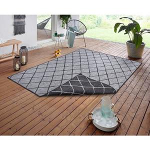 NORTHRUGS Teppich "Malaga Wendeteppich", rechteckig, In-& Outdoor, Wetterfest, Balkon, Garten, Wohnzimmer, Wasserfest