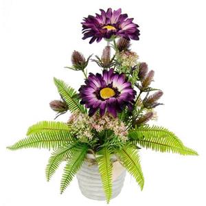 I.GE.A. Kunstbloem Arrangement aus Gerbera im Topf aus Keramik (1 stuk)