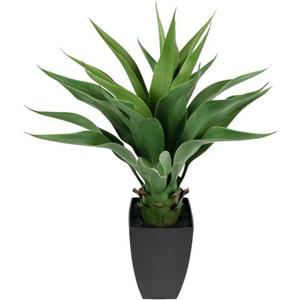I.GE.A. Kunstplant Künstliche Agave im Topf Pflanze Aloe Vera Sansevieria (1 stuk)