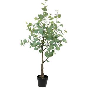 I.GE.A. Kunstplant Kunstbaum Eukalyptus im Topf Pflanze Deko Strauch Busch (1 stuk)