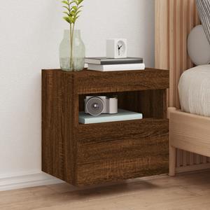 vidaXL TV-Schrank TV-Wandschränke mit LED-Leuchten 2 Stk. Braun Eichen-Optik (2-St)