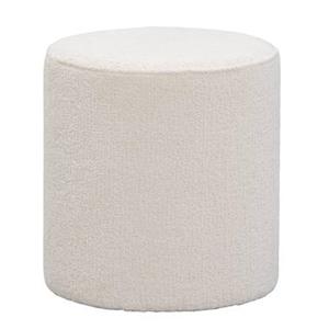 Leen Bakker Hocker Wenen - crème - 40xØ37 cm