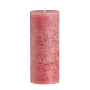 Leen Bakker Stompkaars rustiek Sfeer - oudroze - 17 cm