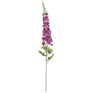 Leen Bakker Kunstbloem Lupine Spray - Paars - 84 cm