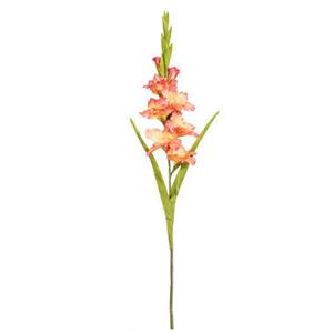 Leen Bakker Kunstbloem Gladiolus Spray - Peach - 93 cm