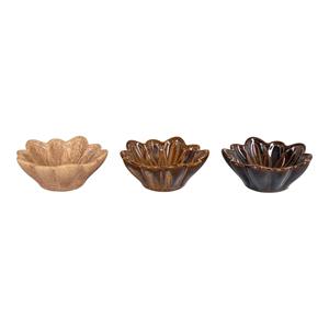 House Nordic Set van 3 waxinelichthouders Flower | 