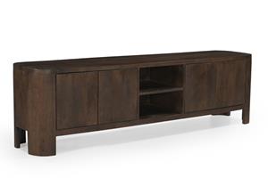 Giga Meubel Tv-meubel Mitchel Donkerbruin 200cm Mangohout - 