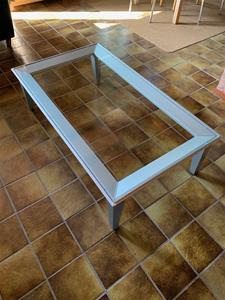 Leolux salontafel Aluminium/Glass/Wood - Tweedehands