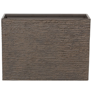 BELIANI Bloempot donkerbruin 29x70x50 cm EDESSA