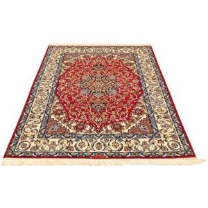 morgenland Teppich "Isfahan Teppich handgeknüpft rot", rechteckig