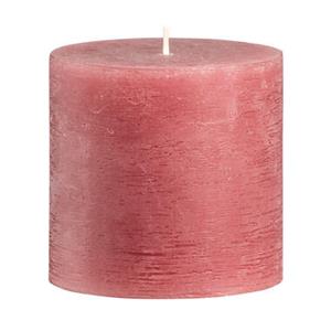 Leen Bakker Stompkaars rustiek Sfeer - oudroze - 10 cm