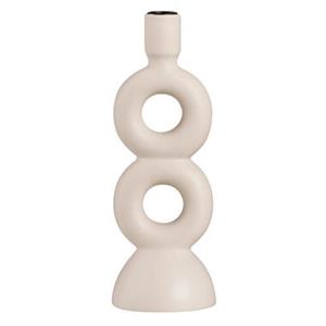Leen Bakker Kandelaar Lumen - Off-white - Keramiek -27,5x9,5x9,5 cm