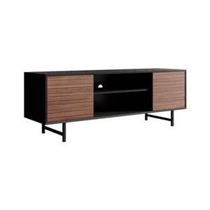 Meubella TV-Meubel Prince - Zwart - Eiken - 150 cm