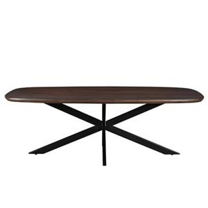 Livingfurn  Eetkamertafel Jesper Danish Oval Brown 210cm - Mangohout