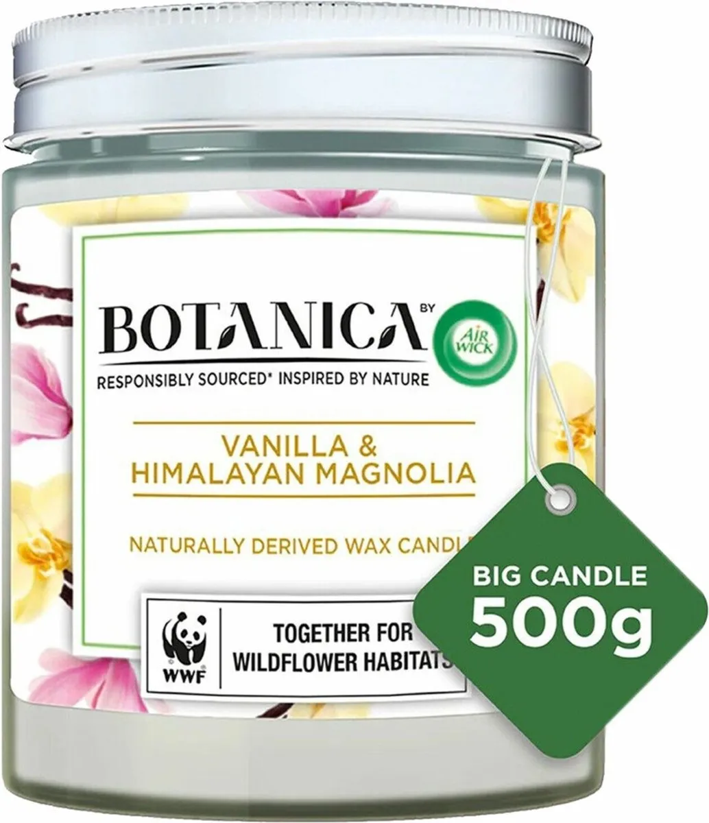 Airwick Botanica Geurkaars Vanilla & Himalayan Magnolia - 500g