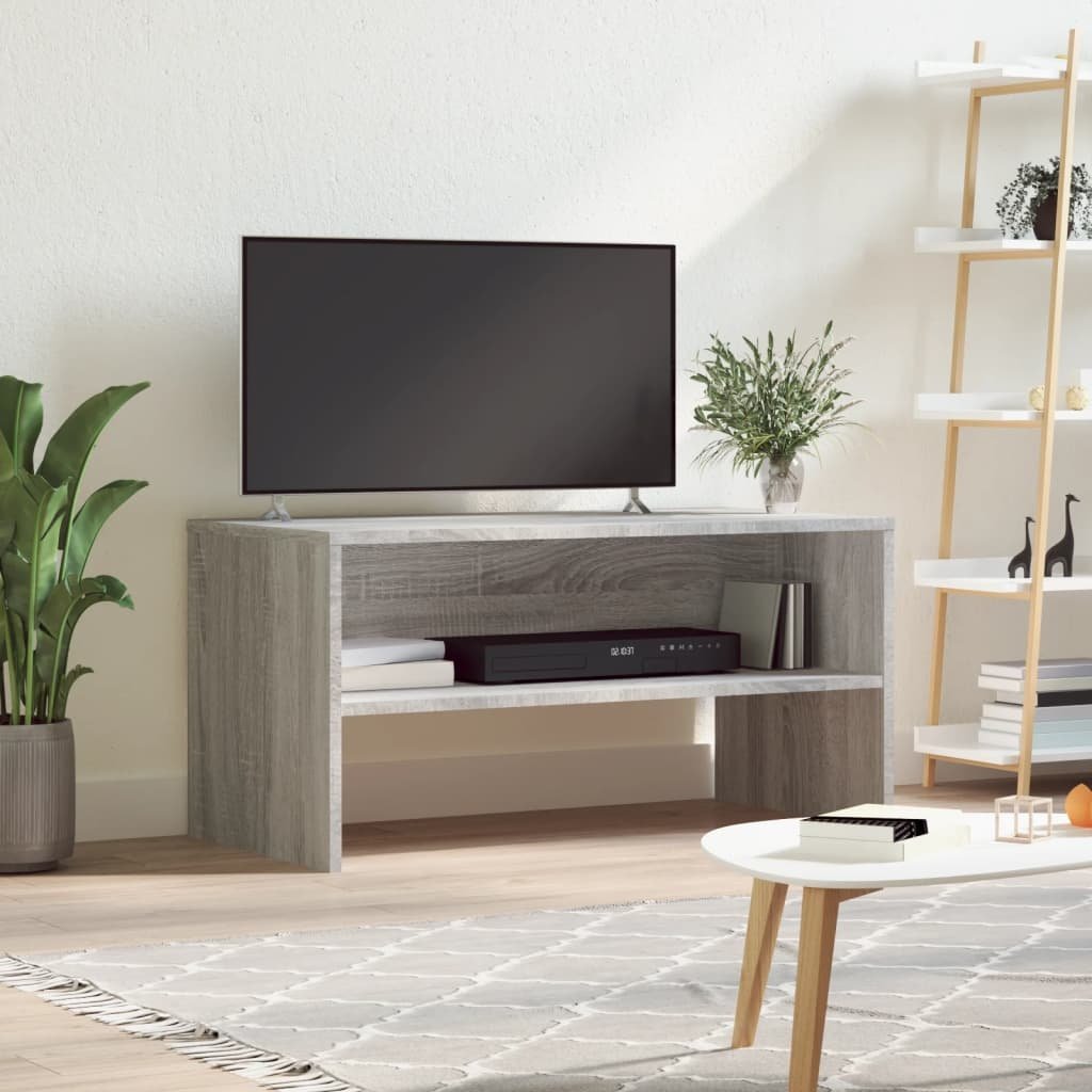 VidaXL Tv-meubel 80x40x40 cm bewerkt hout grijs sonoma eikenkleurig