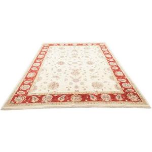 morgenland Wollteppich "Ziegler Teppich handgeknüpft beige", rechteckig