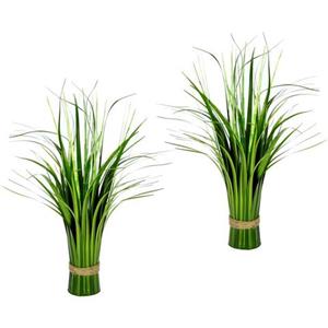 I.GE.A. Kunstgras Grasmix met jute lint(2 stuks)