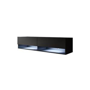 Meubella TV-Meubel Asino LED - Mat Zwart - 140 cm