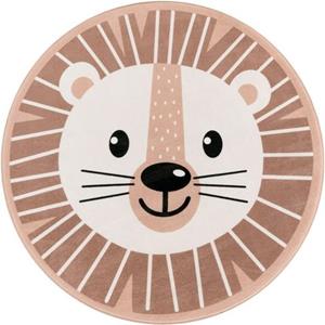 Paco Home Kindervloerkleed Chicos 556 Platweefsel, motief leeuw, kinderkamer