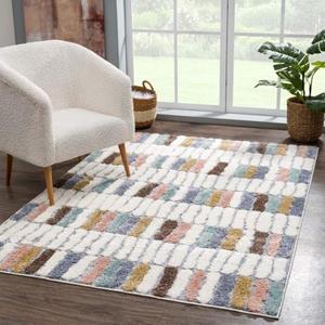 Carpet City Hoogpolig vloerkleed Focus 3032 bijzonder zacht, modern, multicolour, 3d-effect