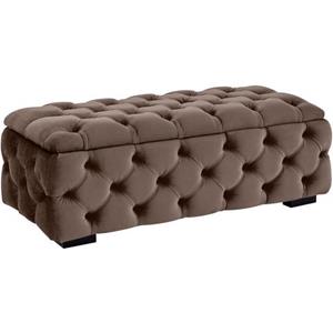 Guido Maria Kretschmer Home&Living Hocker KALINA, hochwertige Knopfheftung, B/T/H: 120/55/45 cm