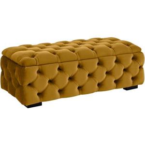 Guido Maria Kretschmer Home&Living Hocker KALINA, hochwertige Knopfheftung, B/T/H: 120/55/45 cm