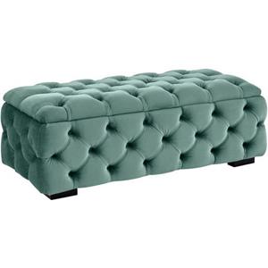 Guido Maria Kretschmer Home&Living Hocker KALINA, hochwertige Knopfheftung, B/T/H: 120/55/45 cm