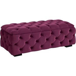 Guido Maria Kretschmer Home&Living Hocker KALINA, hochwertige Knopfheftung, B/T/H: 120/55/45 cm