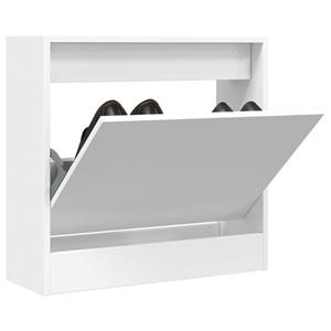 vidaxl Schoenenkast 60x21x57 cm bewerkt hout wit