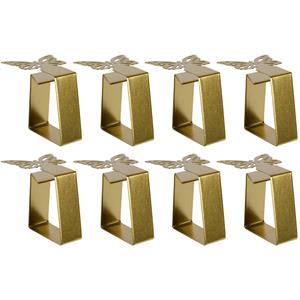 Decoris Tafelkleed klemmen - 8x - vlinder - goud - ijzer - 4 x 5 cm -