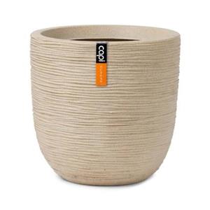 Capi Europe Bloempot bol Waste Rib NL - 43x41 - Terrazzo beige