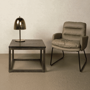Tower Living Bijzettafel Paterno - Zwart, 60 x 60cm - Vierkant