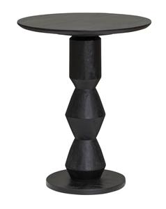Tower Living Bijzettafel Brunello Mangohout, 63cm hoog - Zwart