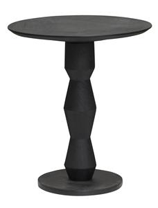 Tower Living Bijzettafel Brunello Mangohout, 57cm hoog - Zwart