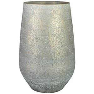 Ter Steege Bloempot|plantenpot hoog - binnen - metallic zilvergrijs -