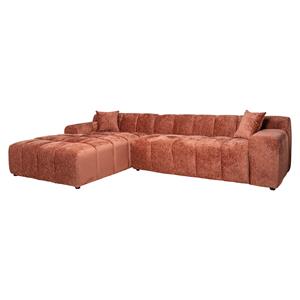 Richmond Interiors Richmond 3-zits Loungebank Cube Links, Chenille - Blush