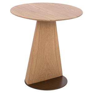 Richmond Interiors Richmond Ronde Bijzettafel Tafel Eiken, 45cm - Naturel