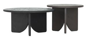 DTP Home Salontafel Melo Betonlook, Set van 2 stuks, Bruin/Zwart