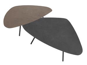 DTP Home Salontafel Plectro Betonlook, Set van 2 stuks