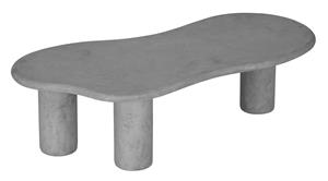 DTP Home Organische Salontafel Curva Betonlook, 130 x 69cm - Grijs